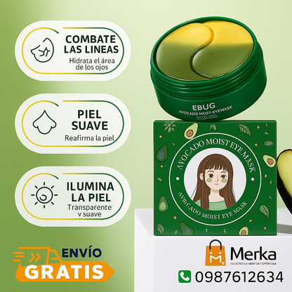 PARCHES DE COLAGENO KISS CROWN AGUACATE