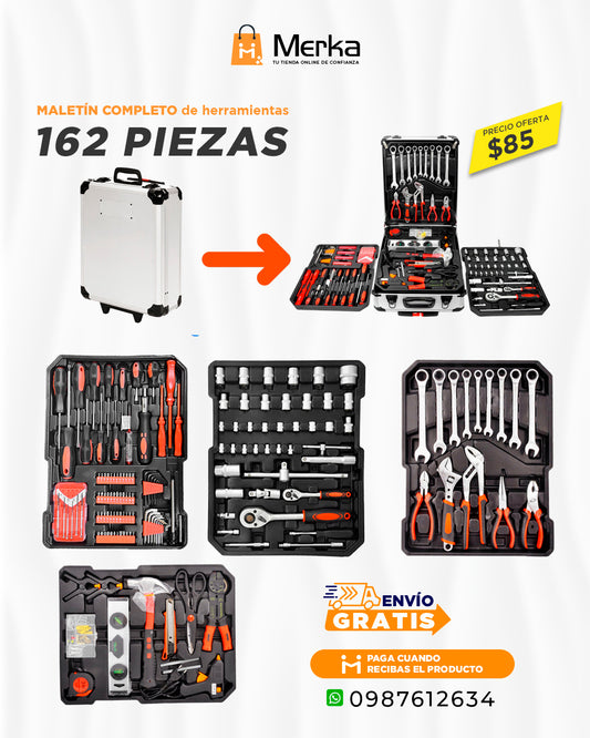 Kit de herramientas profesional  — 162 piezas