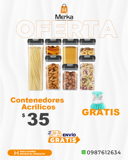 CONTENEDORES ACRILICOS